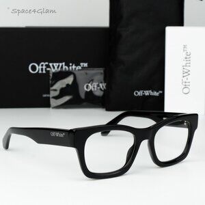 Off-White Women Eyeglasses Black Square OERJ078 STYLE 78 1000 NEW AUTHENTIC
